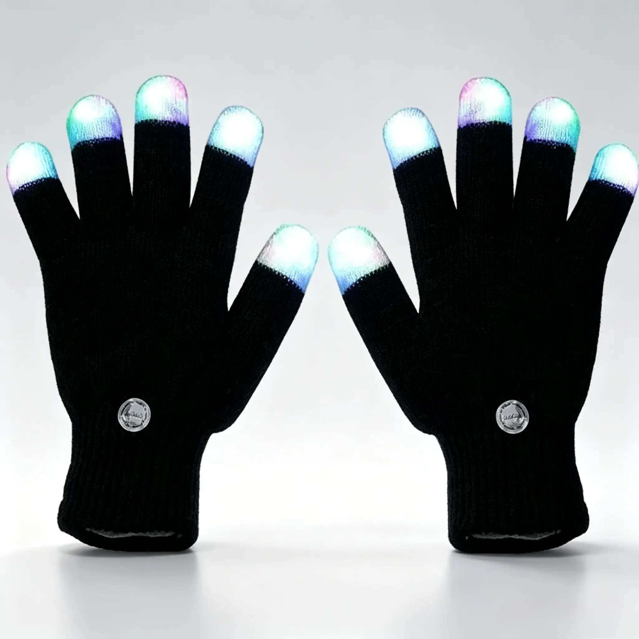 LED Light Up Gloves, Glow Party Accessories for Rave, Festival, Halloween & Night Events, Cool Gift Idea