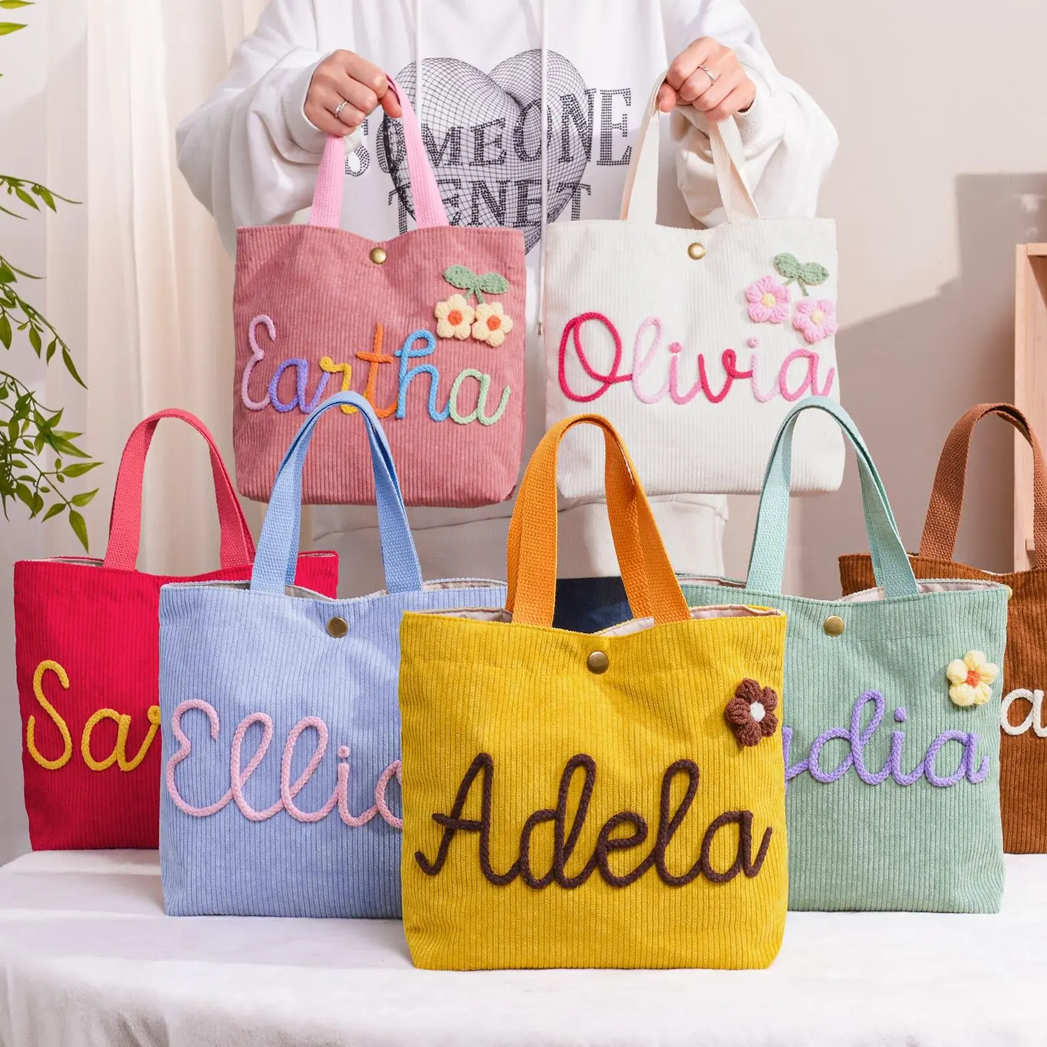 AS1018 Personalized Customized Name Handbag DIY A Variety of Accessories Color Name Handbag Exclusive Gift