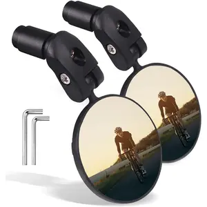Mirrors 2 count Bar End  Mirrors for Handlebars - Cycling Lightweight Rear View Mirrors, Safe Rearview Mirror for Mountain Road