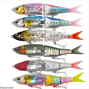21G Floating Multi-Jointed Minnow Hard Lure, Built-In Flash Reflector With Sharp Treble Hooks, Long Casting Realistic Swimbait, Dual Water Tackle For Freshwater & Saltwater, Targets Bass And Pike For Recreational Anglers