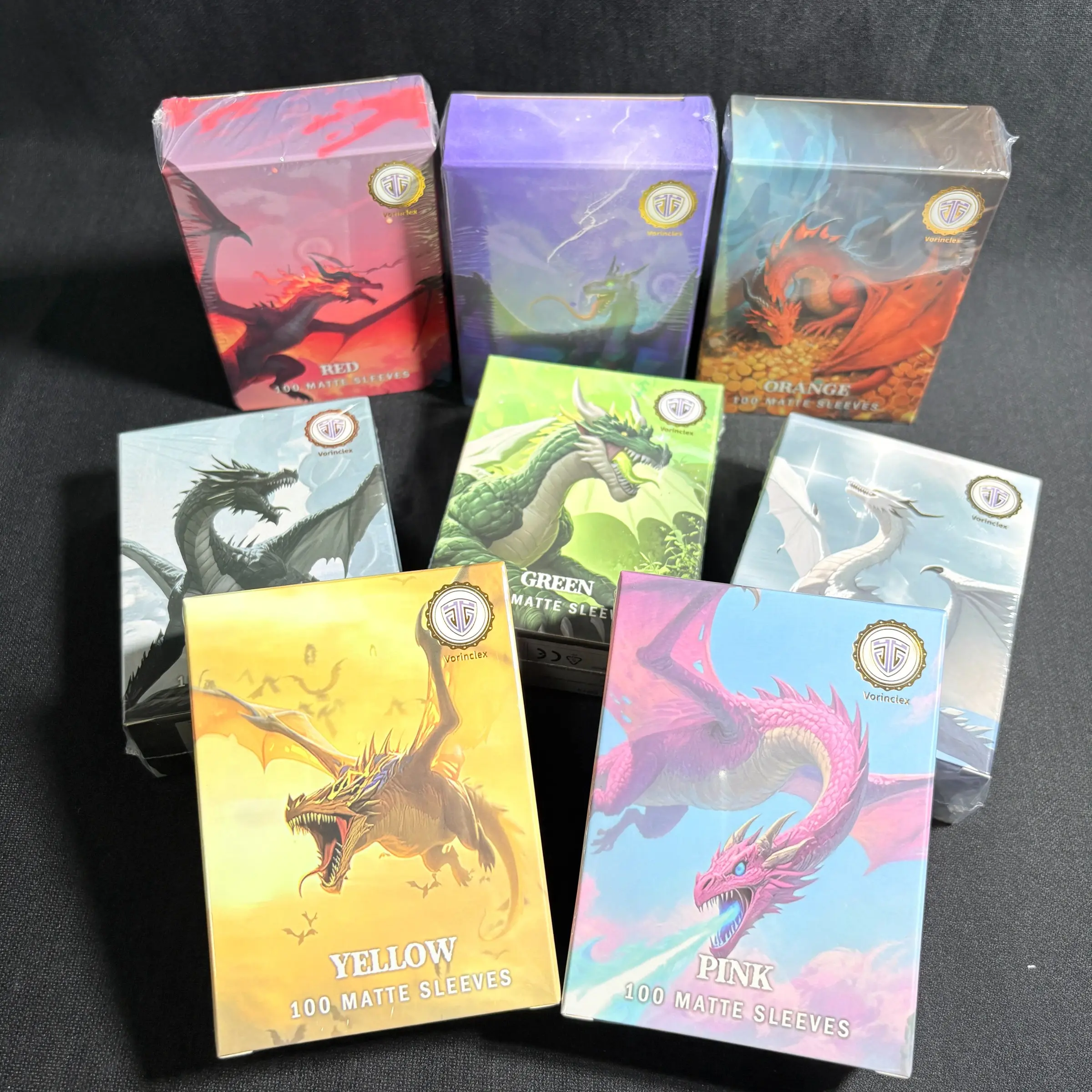 Vorinclex 66x92mm 100PCS Multicolor Cards Sleeves Matte Cards Sleeves Protector for TCG/PTCG/PKM/MTG Star Card Board Games Cards Trading Card Sleeve
