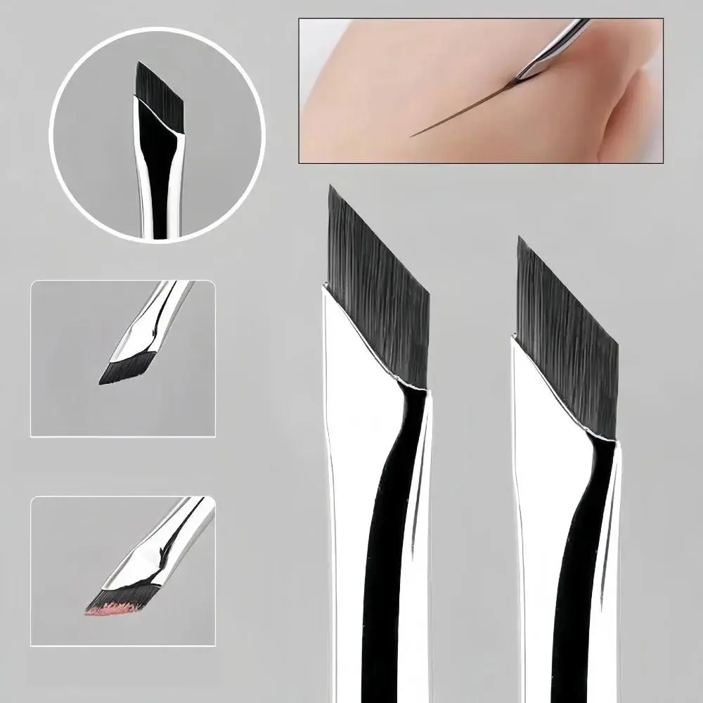 Upgrade Blade Eyeliner Brush Ultra Thin Fine Angle Flat Eyebrow Brush Liner Brow Place Makeup Brush Precise Detail Tools