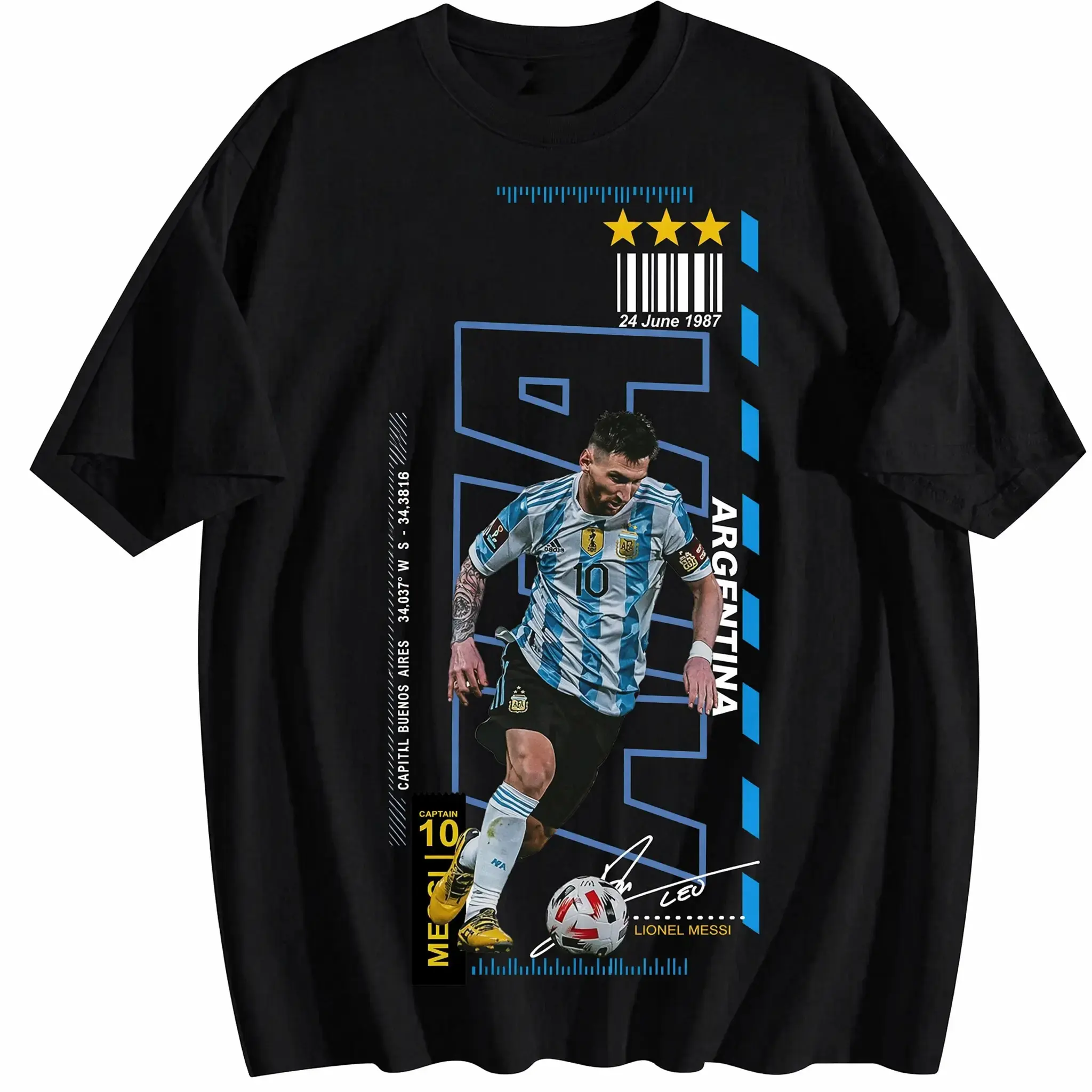 Legendary Number 10 Football Messi Graphic Tee |     Argentina Soccer Fan Shirt, Vintage Sports Streetwear Legendary Number 10 Football Graphic Tee |     Argentina Soccer Fan Shirt, Vintage Sports Streetwear Unisex Cotton Tee Love Soft