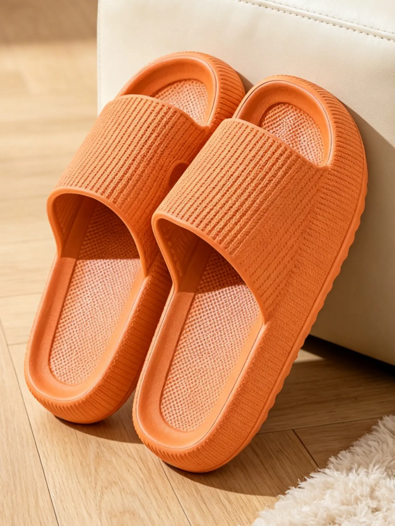 Unisex Thick Sole Anti slip Slides, Casual Comfortable Home Slippers, Non-slip Soft Slippers for Indoor & Outdoor Wear, Outdoor Summer Slippers.Runs small, wide feet please size up one size.