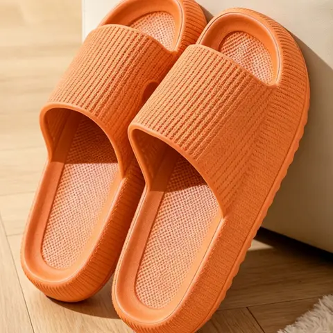 Unisex Thick Sole Anti slip Slides, Casual Comfortable Home Slippers, House Slides, Non-slip Soft Slippers for Indoor & Outdoor Wear, Outdoor Summer Slippers, Slipper Shoes.Runs small, wide feet please size up one size.
