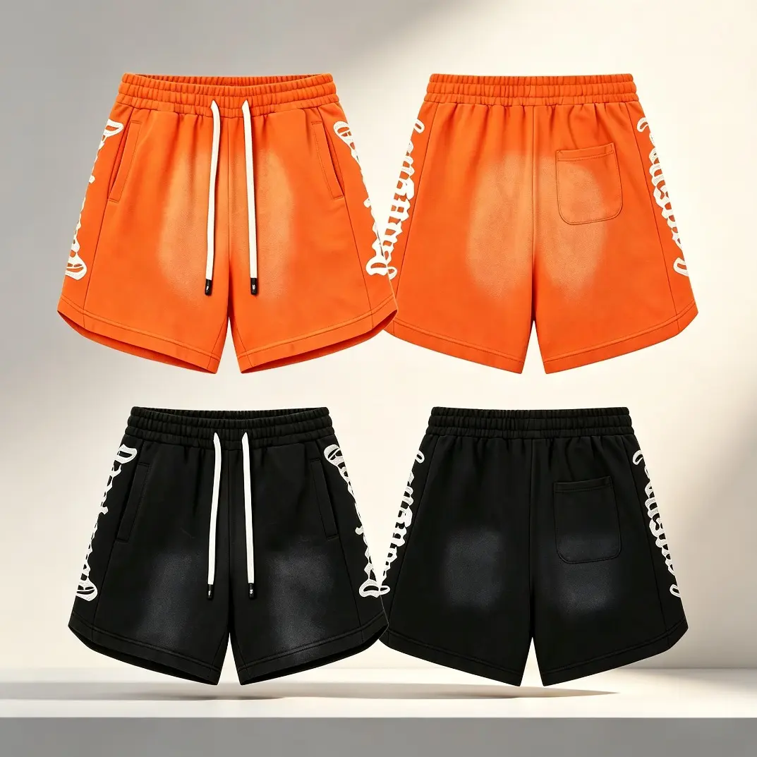 Trending GOD SPEED Embroidered Logo Cotton Shorts Retro Washed Streetwear Loose Fit Drawstring Summer Casual Athletic Shorts Unisex Y2K Hip Hop Fashion Everyday Wear Gift