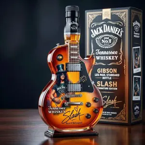 Slash Les Paul Guitar Whiskey Decanter, Rock Bar Collectible Bottle, Unique Gift for Music Lovers, High-Quality Design