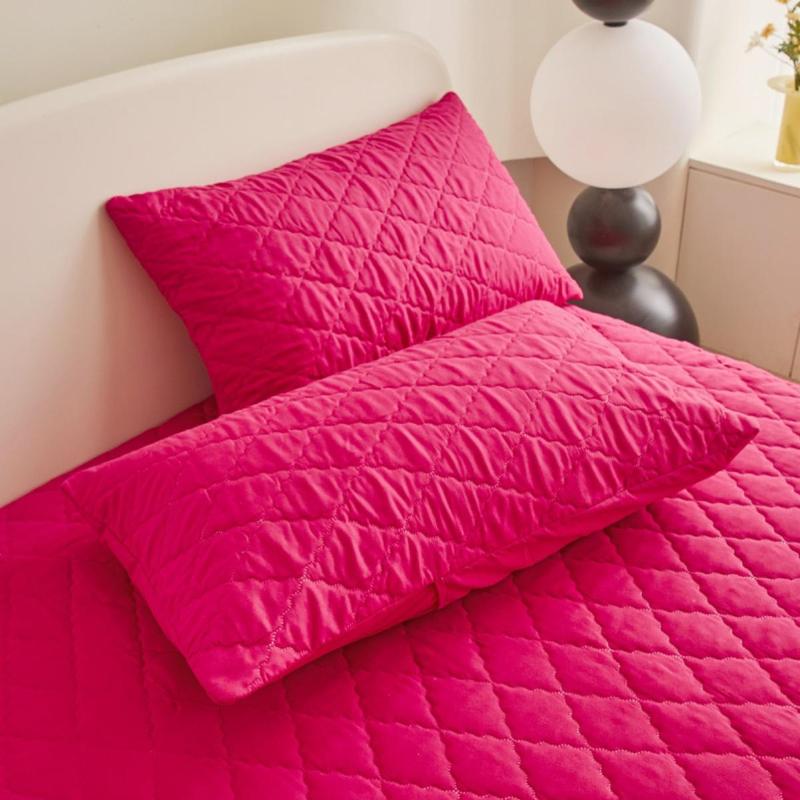 Waterproof Mattress Cover Set, 1 Set Including 1 Count Fitted Sheet & 1/2 Counts Pillowcase, Soft Comfortable Breathable for Bedroom, Washable Bed Cover