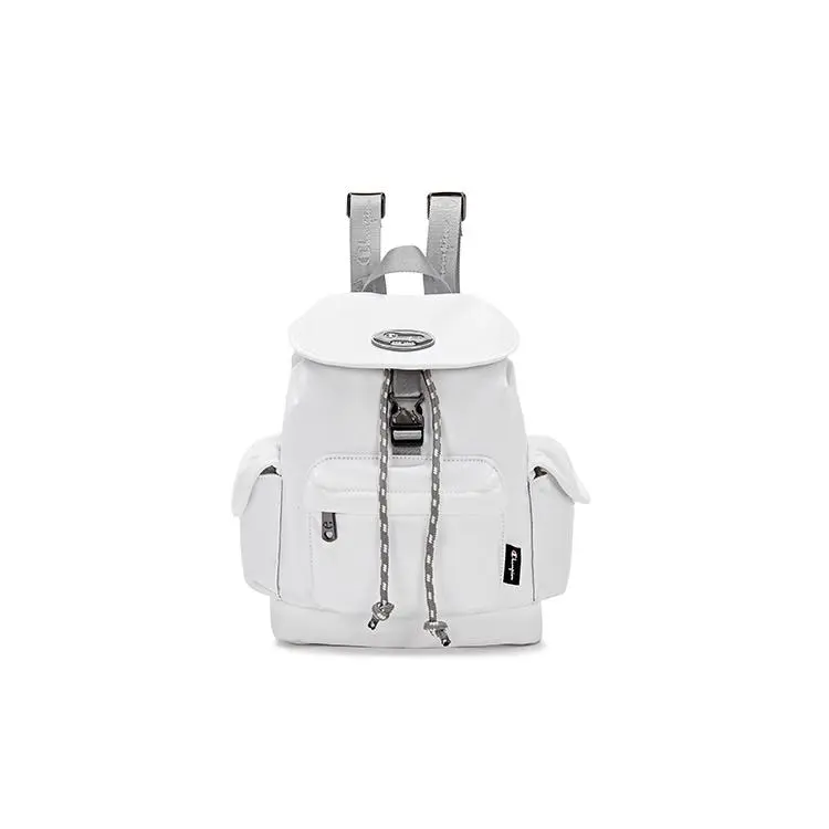 Champion Y2K Drawstring Backpack for Men and Women – Sporty Casual Style in Gray, White, Black, Denim