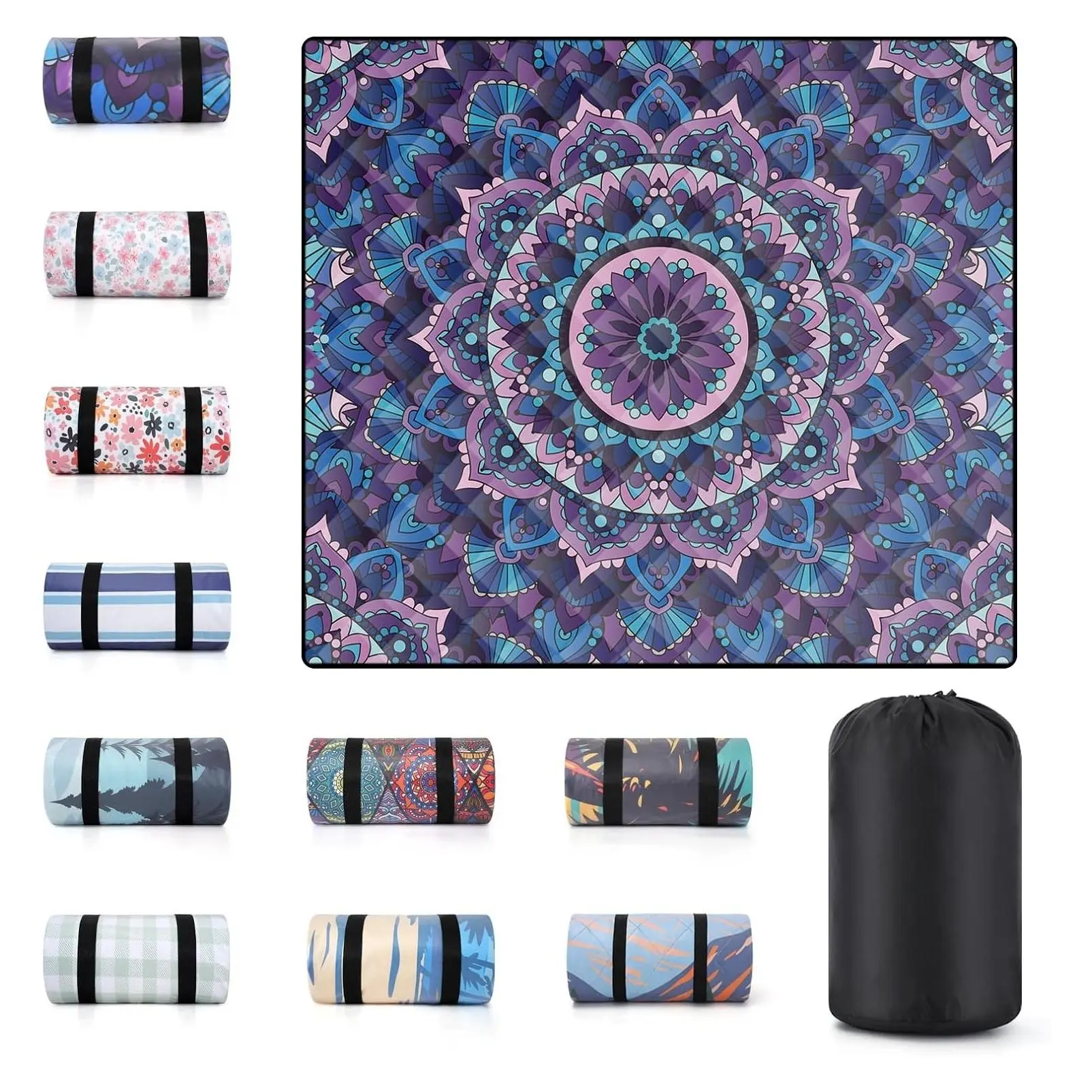 60x80" Extra Large Waterproof Sandproof Picnic Beach Blanket for Couples - Foldable Outdoor Mat for Grass Park Lawn Concert Summer Camping RV Travel Vacation Festival GiftGift