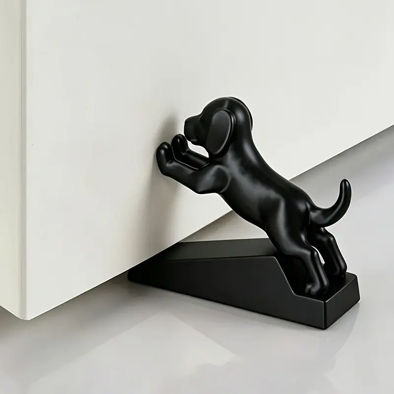 Cute Dog Door Stopper, Thick Anti-Collision Noise-Reducing Non-Slip Dog Shape Door Wedge, Floor Door Blocker, Moving Gift Decor