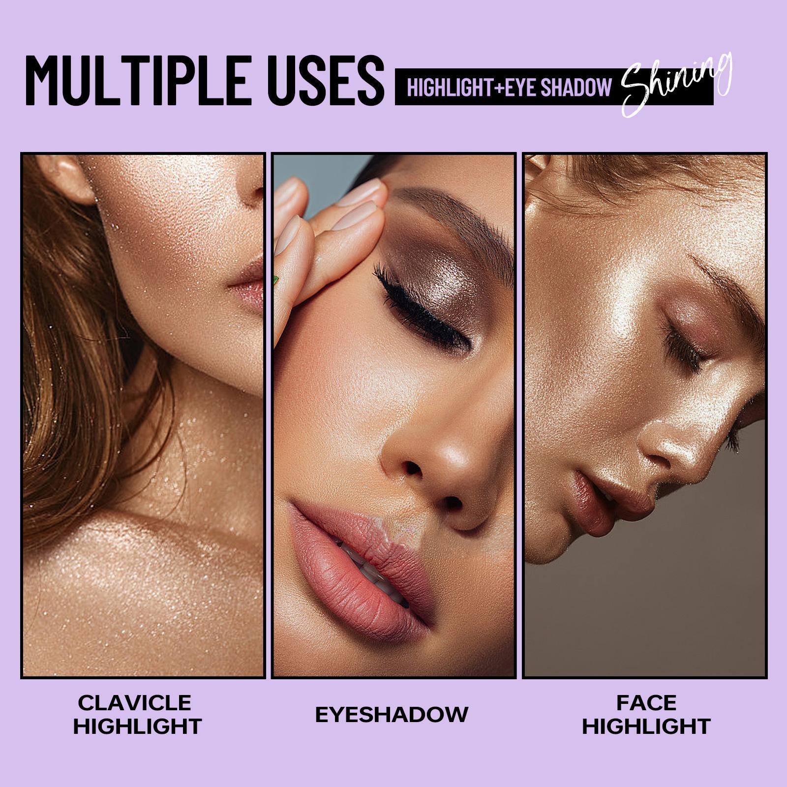 8PCS Glitter Eyeshadow Set, Multichrome Glitter Shimmer Eye Looks Waterproof Long Lasting Quick-Drying Sparkling Eye Shadow Liquid Highlighter Christmas Makeup Kits (Magic Color) Mini Liquid Eyeshadow matte easy-carry eye shadow