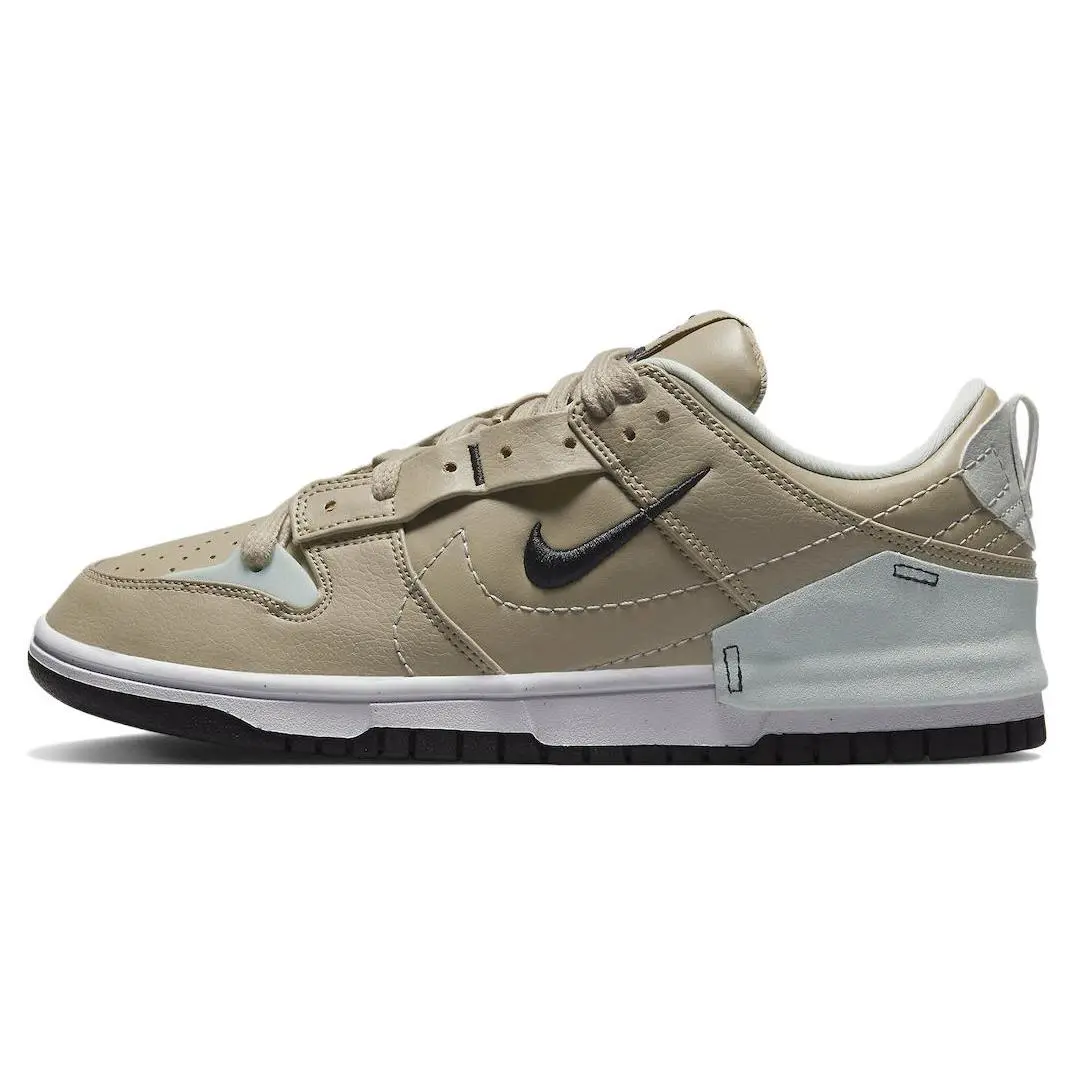 Nike Dunk Disrupt 2 Women’s Low-Top Sneakers in Light Coffee Leather with Recycled Materials, Slip-Resistant and Lightweight Verifiable, with credentials and supporting global authentication