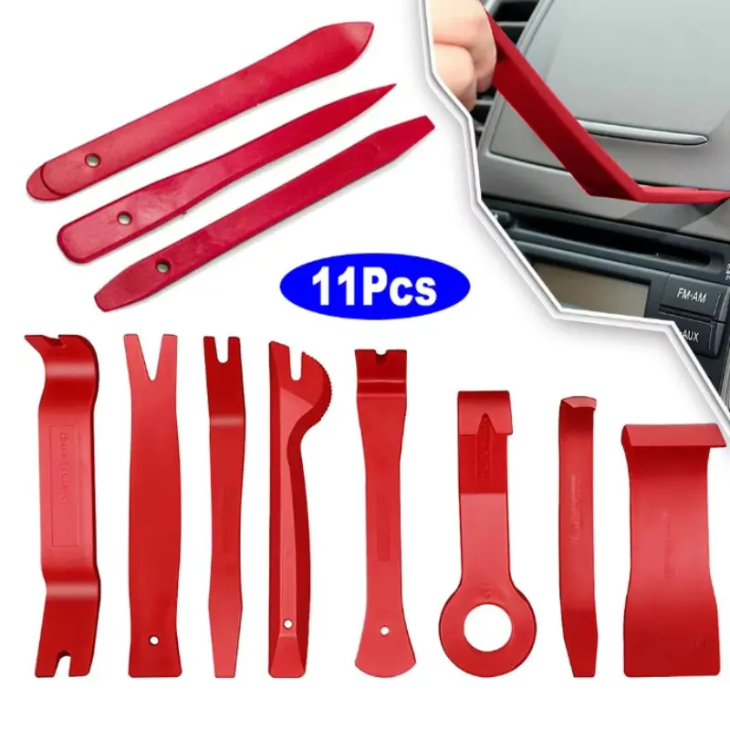 11-Piece Car Interior Removal Tool Set, Scratch-Free Panel Door Clip Remover Kit, Automotive Trim Fastener Removal Tools
