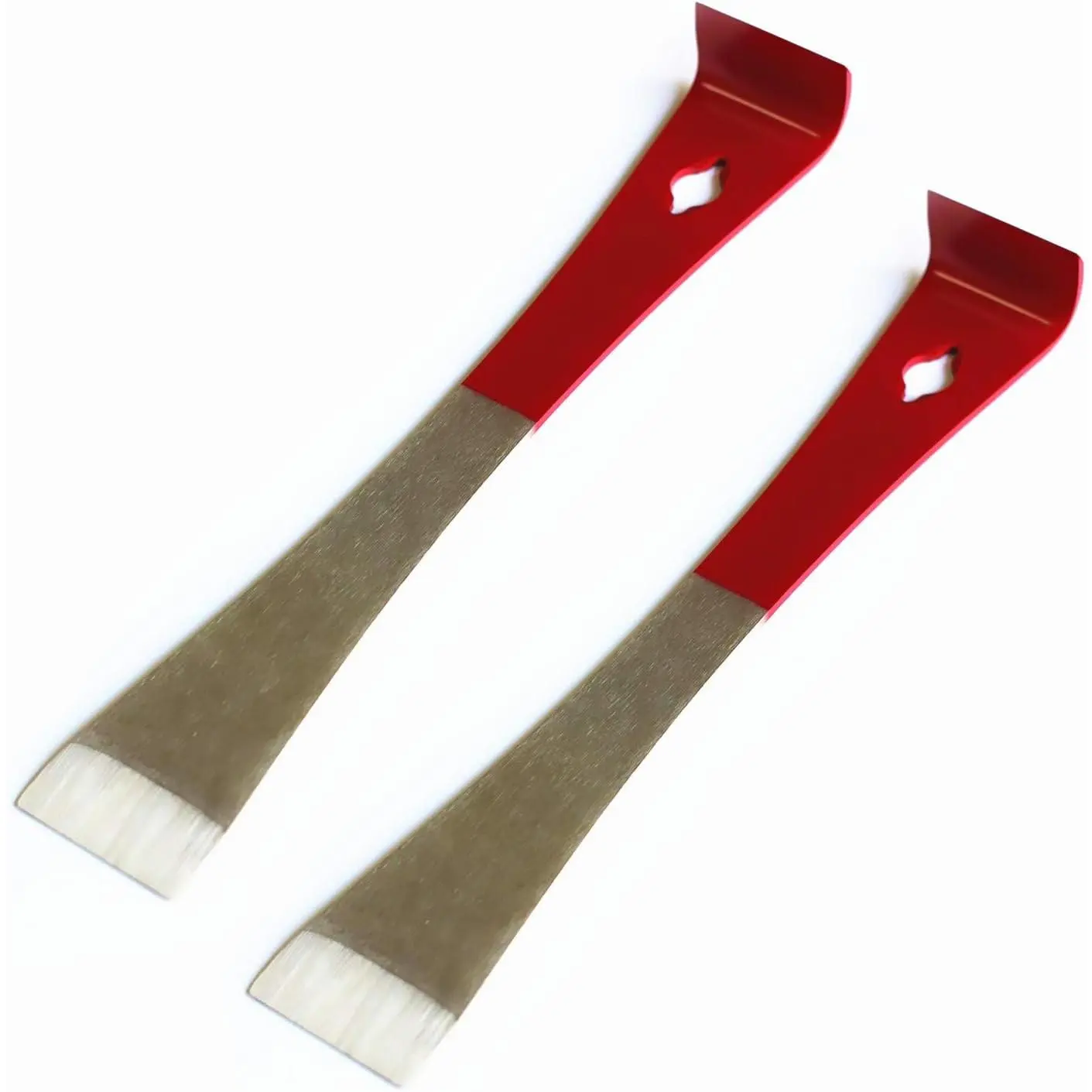 Beekeepers' 2-Piece Stainless Steel Dual-Ended Honeycomb Scraper Hand Tools for Beeswax Scraping, Professional Beekeeping Equipment