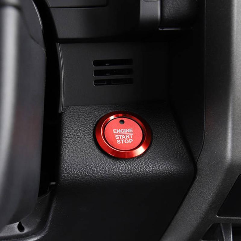2-Pack Car Engine Start Button Covers, Stylish & Scratch-Resistant Upgrade, Compatible with Ford F150 & Other Models, Simple Clip-On Installation