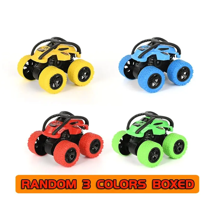 1 PCS Inertial Off-Road Vehicle Toy Super Fall Resistant Climbing Car Model Car Children's Four-Wheel Drive Toy 360 Degree Rotation