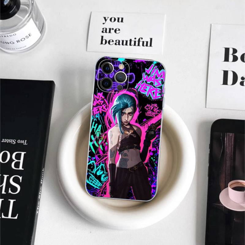 Graffiti Arcane Jinxs Phone Case for iPhone 17 16 15 8 7 6 6S Plus X SE XR XS 14 11 12 13 Mini Pro Max Mobile Case