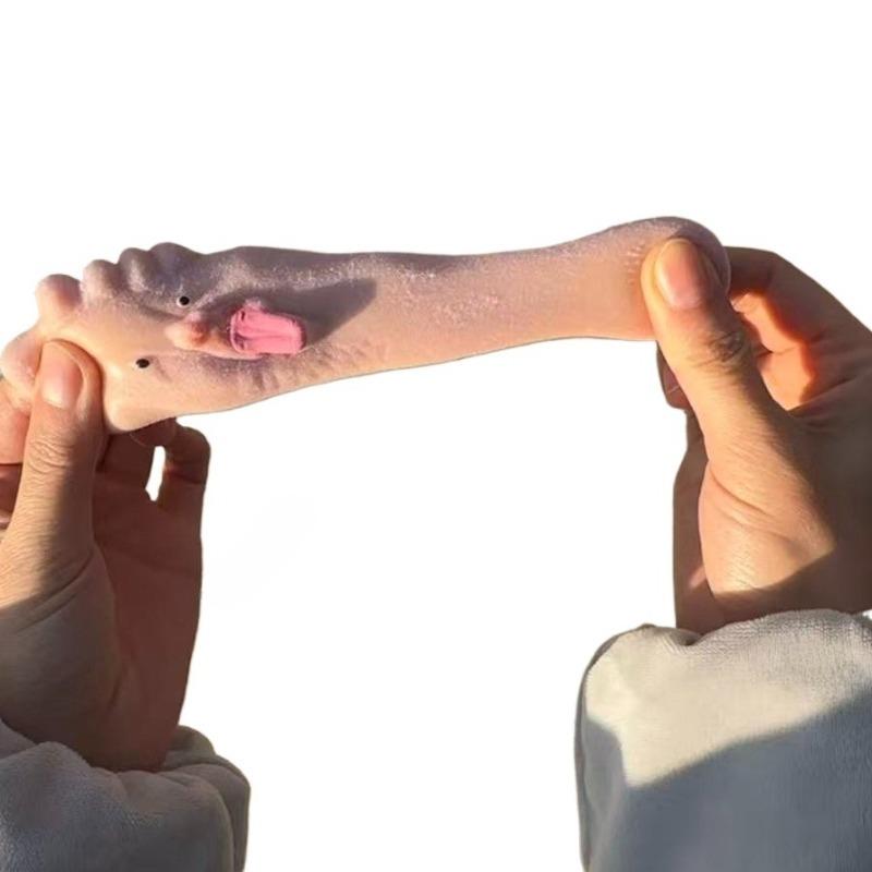 Funny Tongue Sticking Big Feet Squeeze Toys Novel Soft Silicone Fidget Toy Soft Slow Rebound Fun Expression Toy Weird Gifts