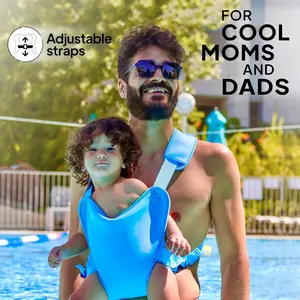 1Pc Water & Land Dual-Use Baby Carrier, Breathable with Safety Belt, Adjustable Backpack Straps, Lightweight & Portable Hands-Free Infant Holder for Outdoor Hiking, Pool, Beach & Cycling