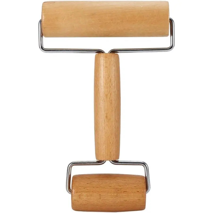 Pizza Rolling Pin, Small Rolling Pin, Non-Stick Wooden Dough Roller for Pastry Tortilla Pizza Cookie Dumpling(Type 3)