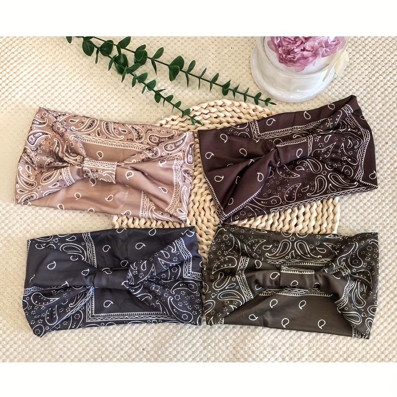 8pcs/Set Wide Floral Turban Headbands for Women/Men, Vintage Wrap for Sports, Workout.Soft Headbands-Fashion Elastic Hair Masks, Luxury Gift Hair Sweatbands.Non-Slip Knotting for Running Sports, Yoga Turban Hair Bands Hair Accessories for Daily Use