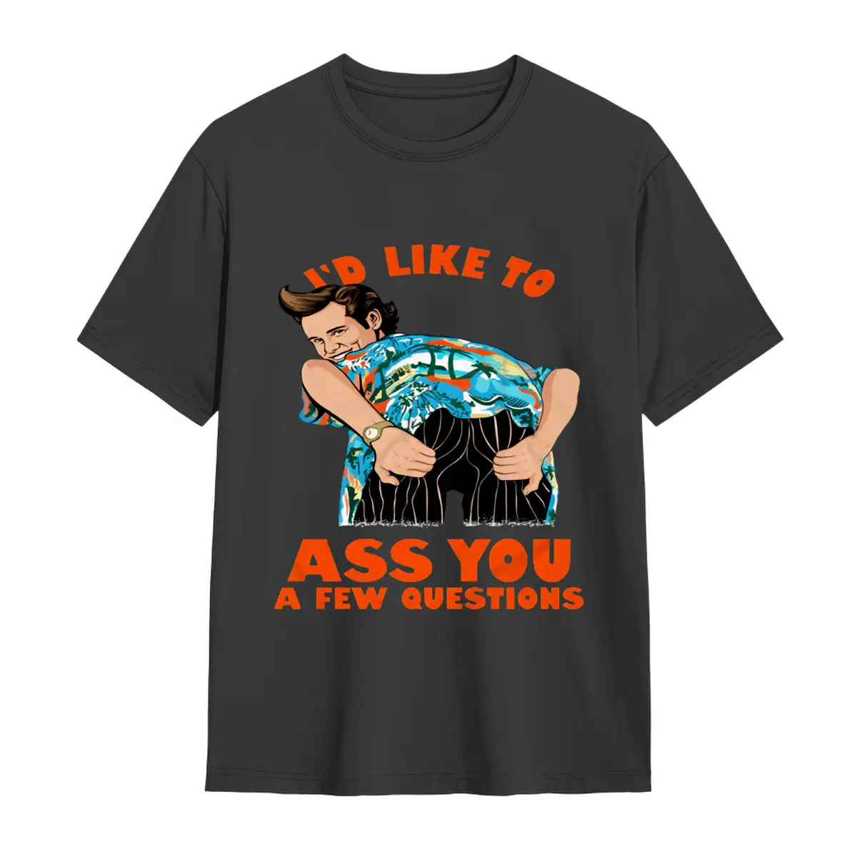 Thechive Ace Ventura: Pet Detective A Few Questions Jim Carey 90S Movie T- Shirt