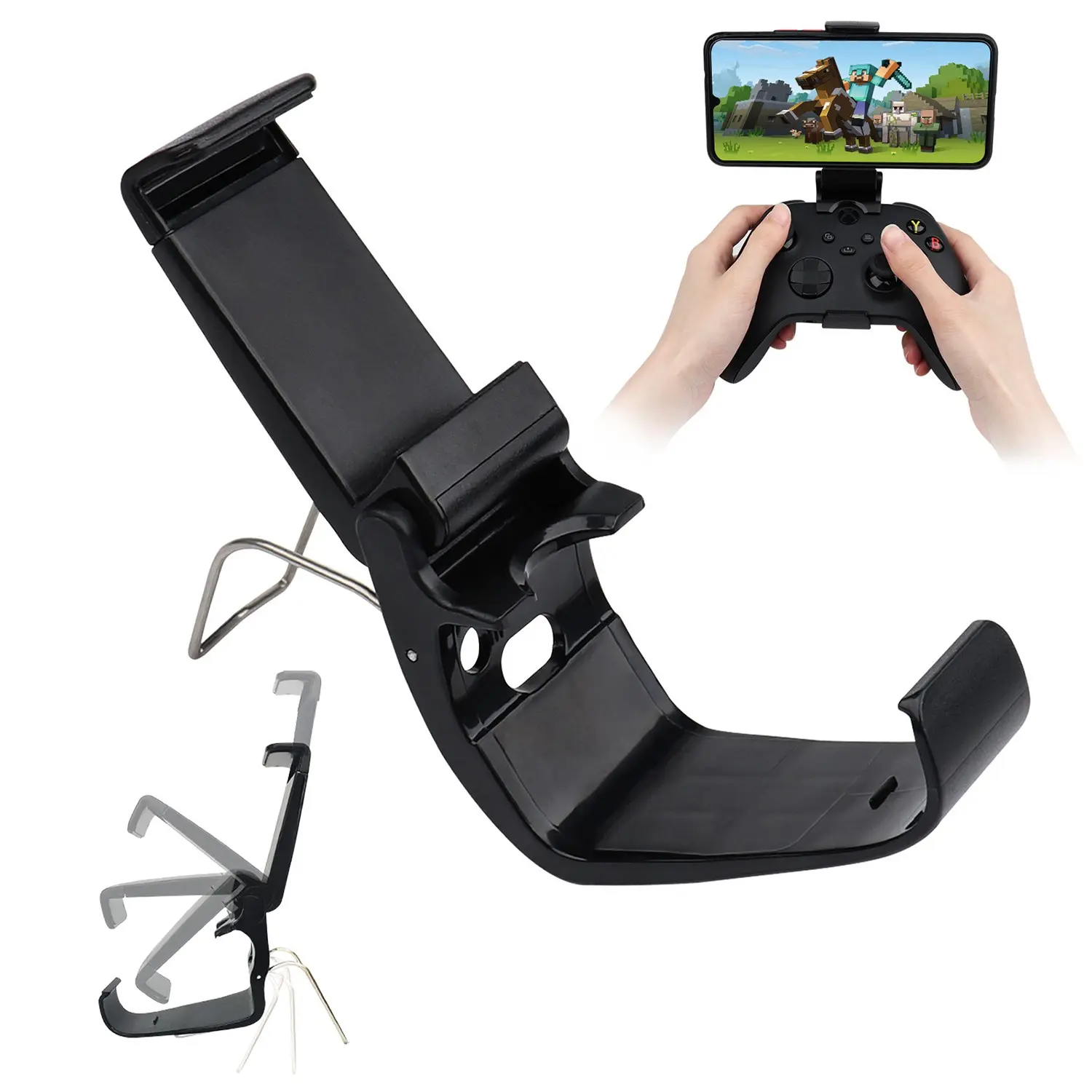 Controller Mobile Phone Holder, Controller Cellphone Mount, Controller Clip, Compatible with Microsoft Xbox, Xbox One, Xbox Series, XSXbox, Elite 1, Series 2