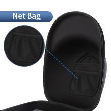 SUNDAY MIRTH Hat Travel Case, Hard Hat Carrier Organizer with Clip & Glasses Storage, Holds 6 Baseball Caps for Home/Travel - Black