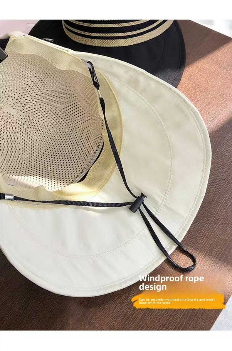 Outdoor sports cap, outdoor sun protection cap, women's fisherman hat, hollowed-out breathable UV protection, baseball cap, sunshade cap, sun hat
