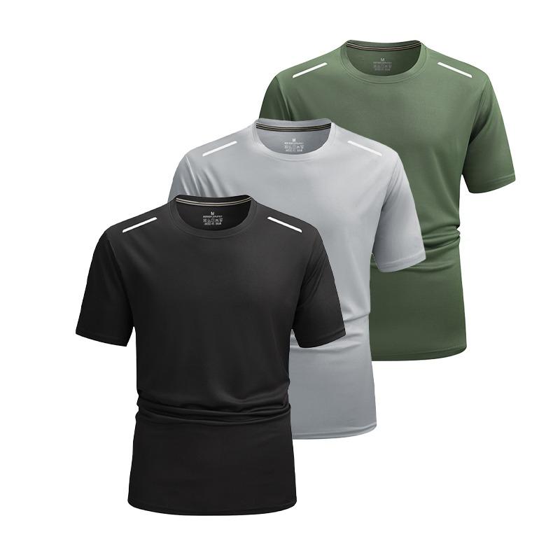 1/3 Pack Men's Workout Running Shirts, Dry Fit Moisture Wicking T-Shirt, Gym Athletic Short Sleeve Tee Shirts, Breathable Quick Dry Sportswear 1/3 Pack Men's Workout Running Shirts, Dry Fit Moisture Wicking T-Shirt, Gym Athletic Short Sleeve Tee Shirts, Breathable Quick Dry Sportswear
