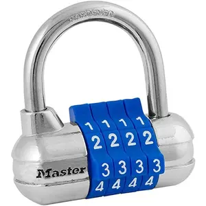 Master Lock Set Your Own Combination Padlock, Gym Locker Locks with Code for Securing Indoor Valuables, Color May Vary, 1523D
