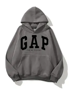 Men's New Fashion Print Casual Hoodie, Comfortable Long Sleeve Hooded Sweatshirt for Fall & Winter, Cold Weather Wear