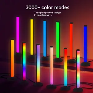 RGB Smart Ambient Lamp Pole, Music Sync LED Standing Light with APP & Remote Control, Color Changing Atmosphere Light for Gaming Room Bedroom Live Stream Party Decor Holiday Lights