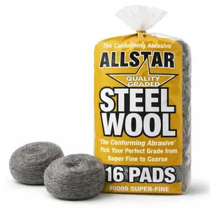 74016 0000 Fine Steel Wool 16 Pads, Perfect for Buffing, Polishing and Matte Finish Transformations