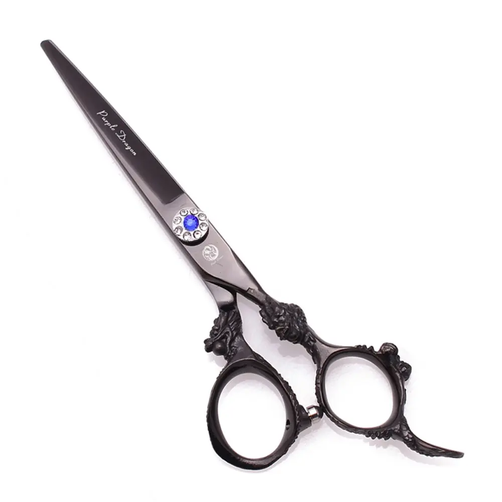 Professional Hair Cutting Scissors 1Pcs Japan Stainless Black Hairdressing Scissors Barber Shop Haircut Scissors