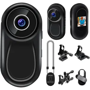 Camera with Audio and Video Recording Mini Action Camera 1080P Thumb Size Vlogging Cam Portable Wearable Camcorder with 360 Rotate Clip,  Clip for Traveling,Cycling,Outdoor