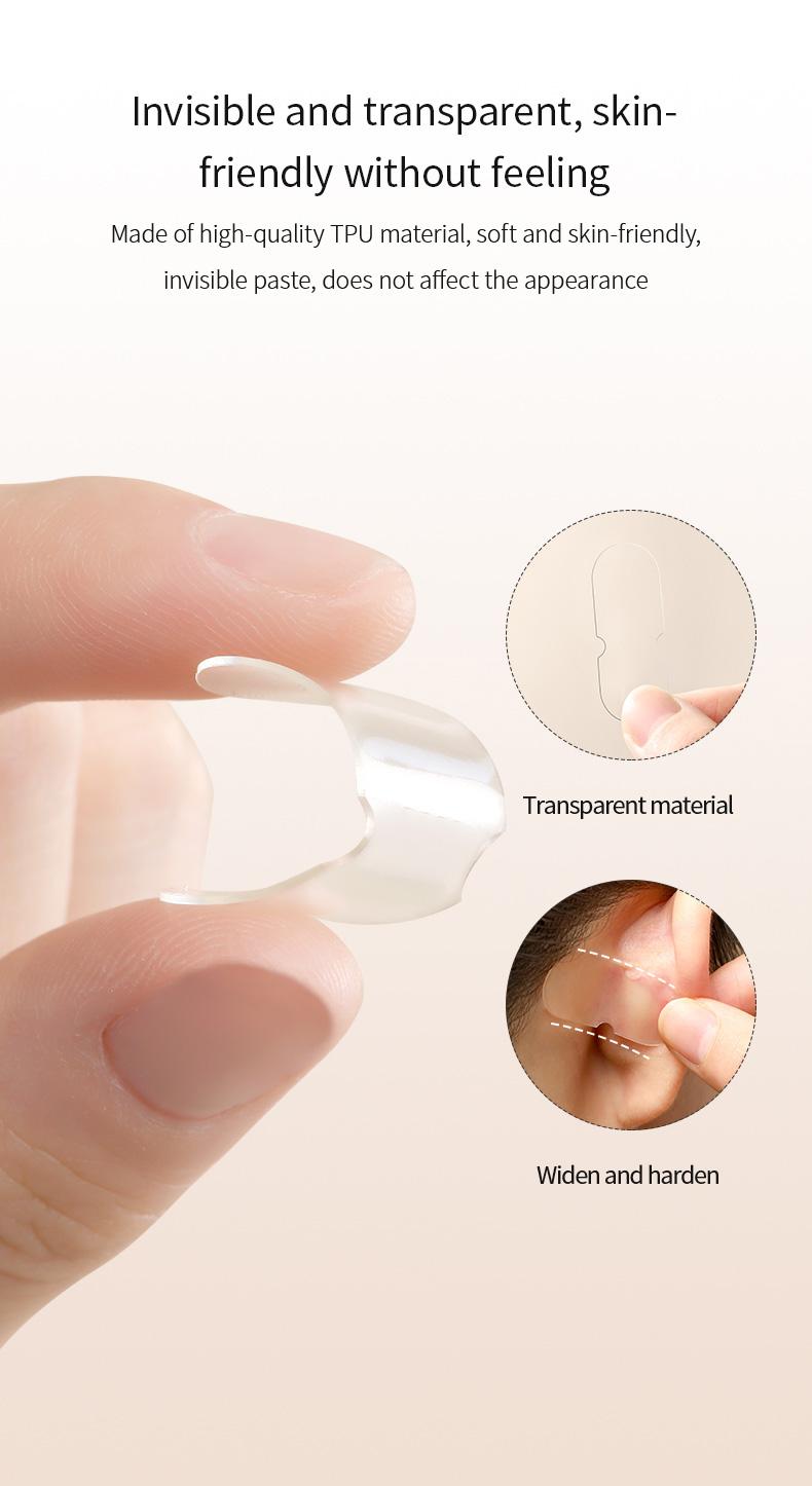 FaSoLa Elf Ear Stickers - Magic Stickers for Flat Ears to Transform into Protruding Ears, Fixing Stickers to Make Face Look Smaller, Correction Support Device