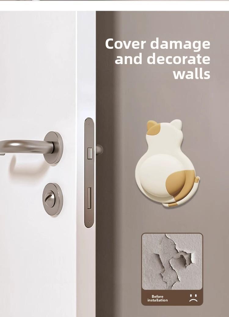 Silicone Door Stopper Bumper Stickers, Self Adhesive Door Handle Crash Pads, Soundproof Anti-Collision Dots for Wall, Refrigerator & Furniture, Quiet Protector to Prevent Scratches & Damage at Home