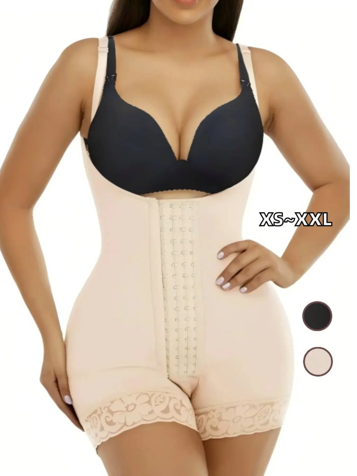 Columbia Shapewear with 4 Hook Rows, Postpartum Body Sculpting and Daily Use, Butt Lifter and Belly Slimmer, Non-Slip Adjustable Design
