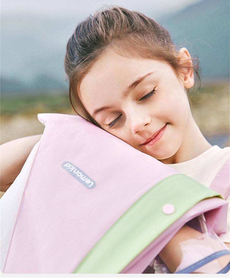 Korean Cute Kids Raincoat Waterproof Children Animal Style Rain Poncho Rain Coat Jacket With Backpack Position Student RainWear