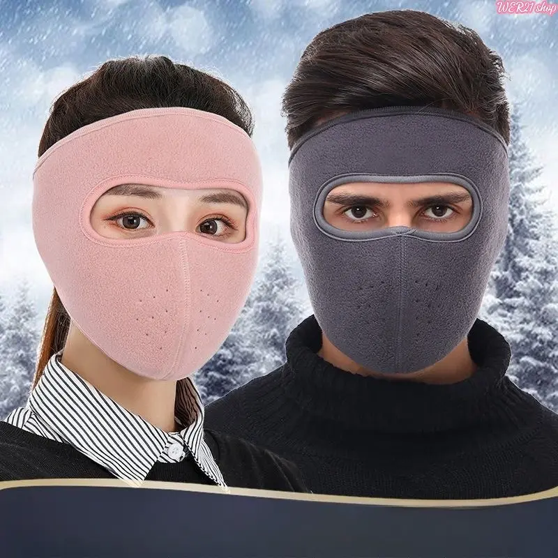 Winter Unisex Full Wrap Face Mask with Ear Warmers and Neck Guard, Thickened Windproof Anti-Frost Thermal Balaclava Breathable Face Cover for Cycling Motorcycle Ski Outdoor Cold Weather Activities