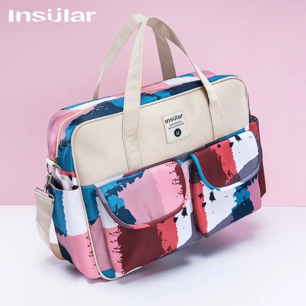 Fashionable Crossbody Baby Bag, Waterproof Large Capacity Multi-Functional Maternity Bag, Ideal for Pregnancy Essentials