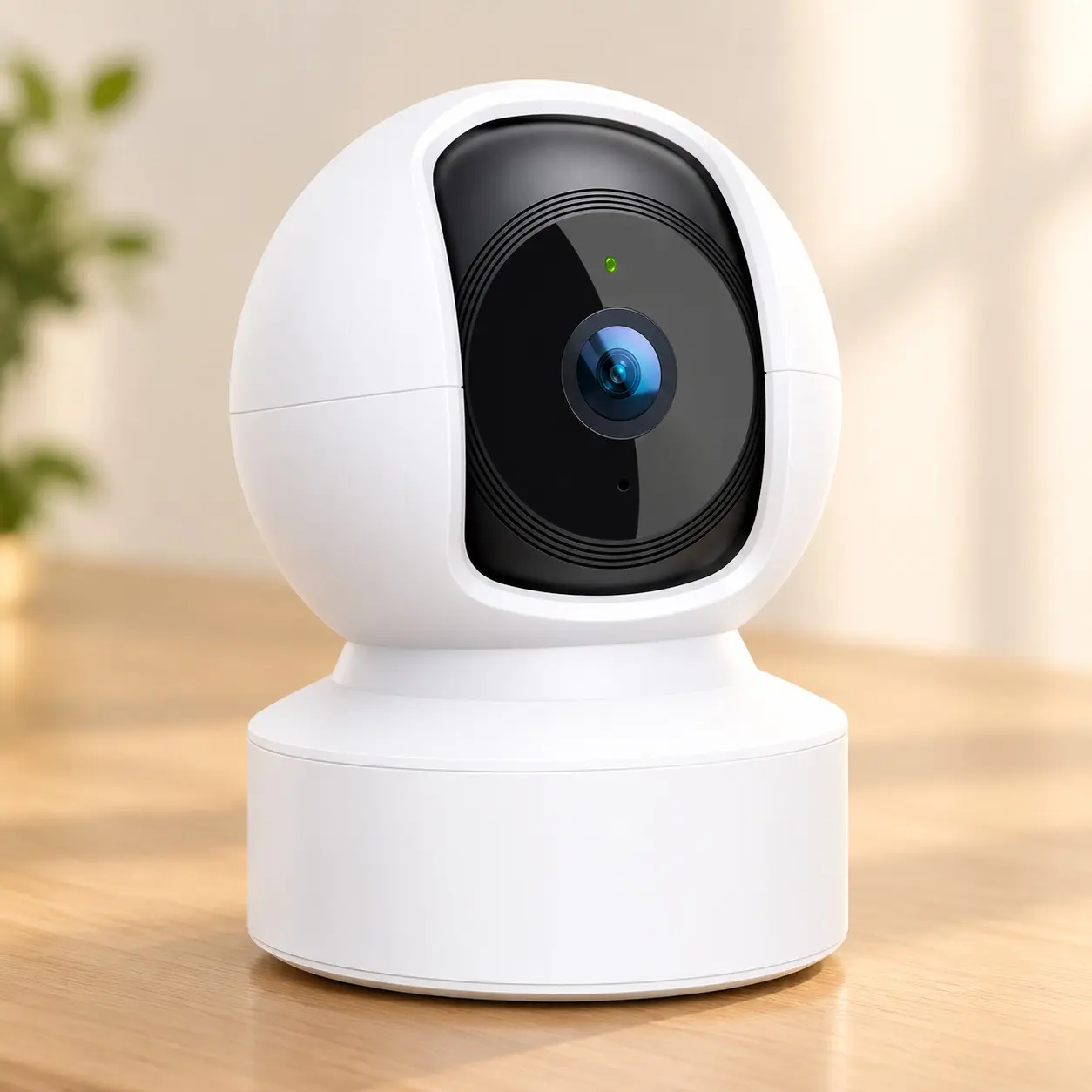 1080p Indoor Pan/Tilt Wired Security Camera, Baby & Pet Monitor, EC70Gift