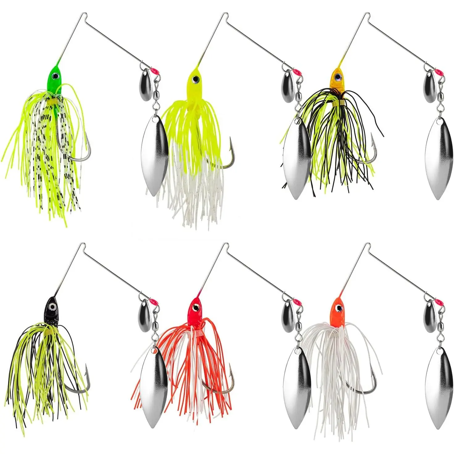 Bass Spinner Baits Fishing Spinner Baits for Bass Fishing 6Pcs/Lot