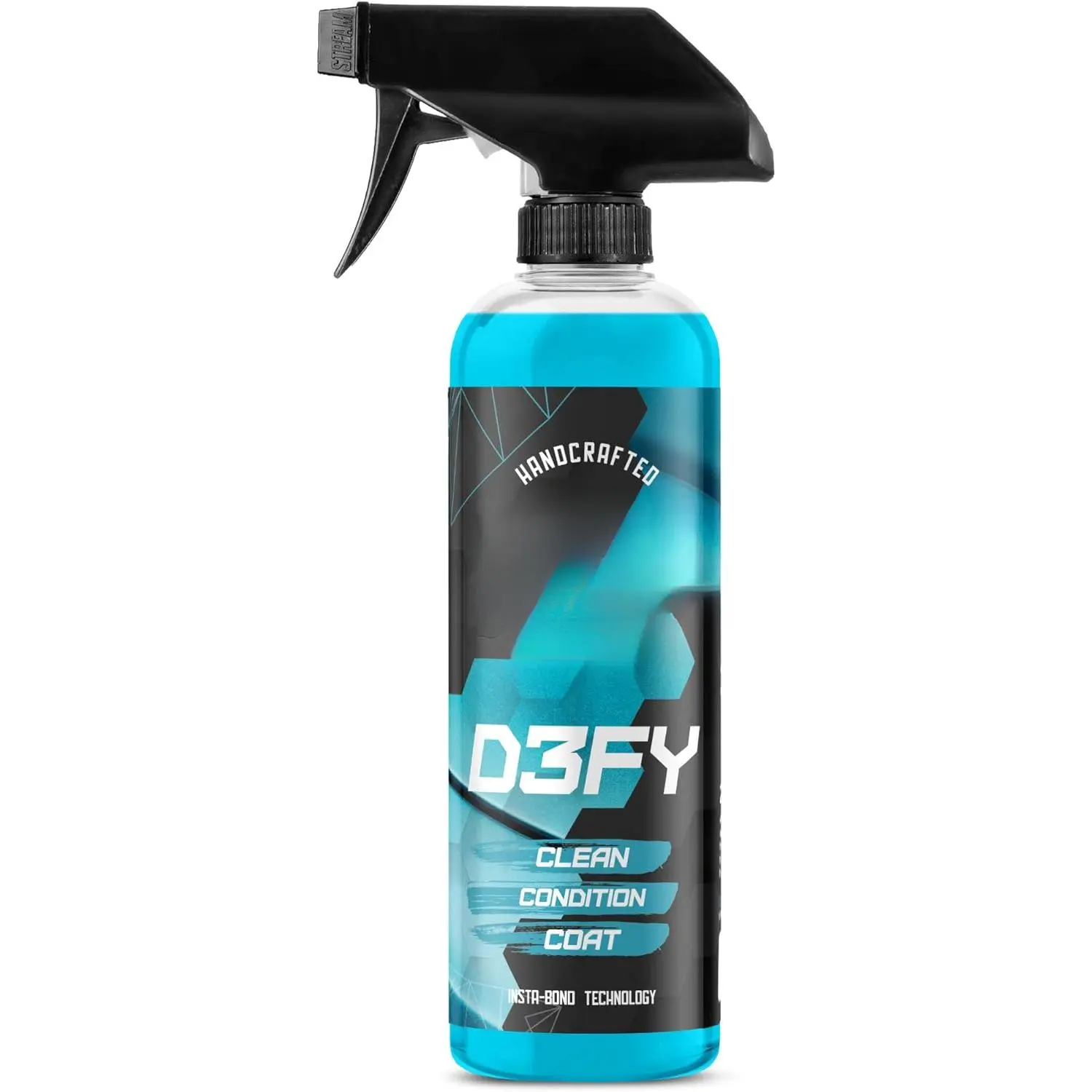 3 in 1 Ceramic Coating Spray for Car, Waterless Wash & Wax Spray, Hydrophobic Top Coat Paint Sealant Protection with Insta-Bond Technology