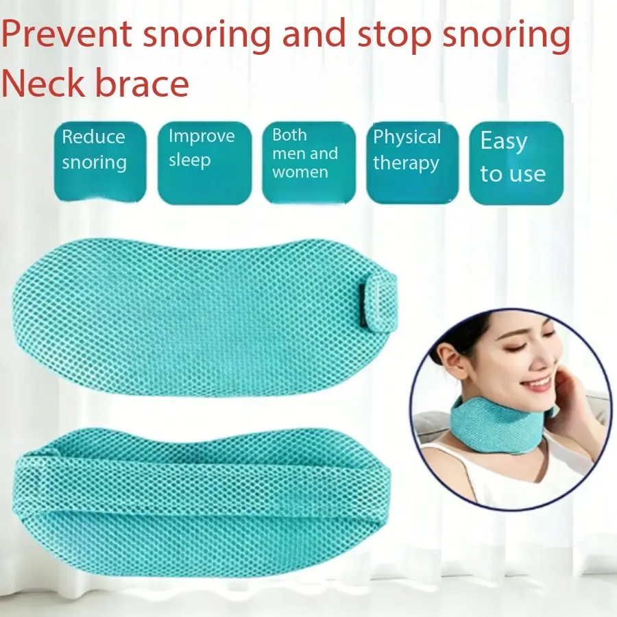 1PC anti snoring chin support strap, adjustable sleeping chin strap for oral breathing and snoring, comfortable neck wrap for sleep apnea, sleep quality, suitable for adults, both men and women