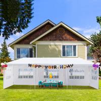 10*30ft White with 5 Sidewalls