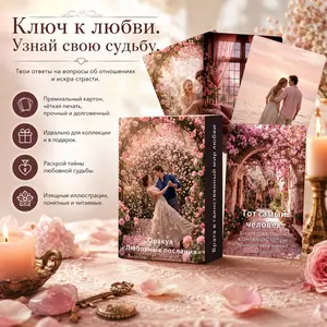 Russian Minimalist Modern Love Messenger Oracle Cards, 50 Soul Mate Tarot Cards, Psychological Guidance Divination Cards, Daily Meditation True Love Test