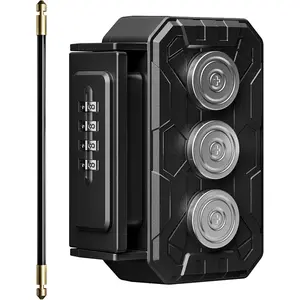 3xN52 Magnetic Key Lock Box,Magnetic Key Holder,Magnet Key Box for Under car,Hide a key with 10000+ Secure Combinations with Strong Magnet for Storage Indoors, Outside